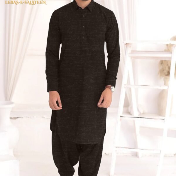 dark brown shalwar kameez